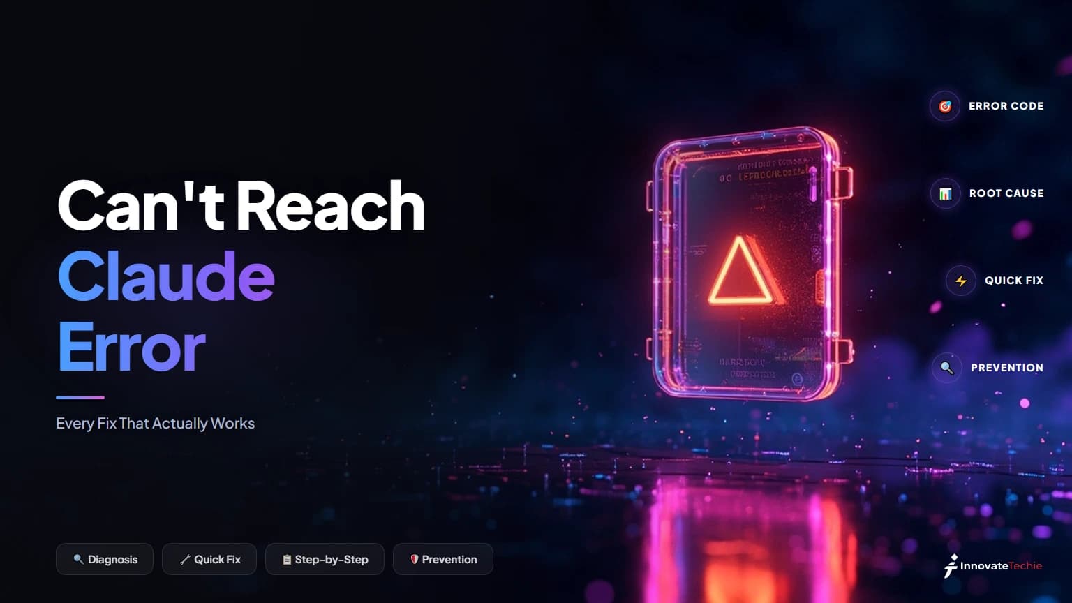 Can't reach Claude error troubleshooting — status check, VPN, DNS, and platform-by-platform fixes
