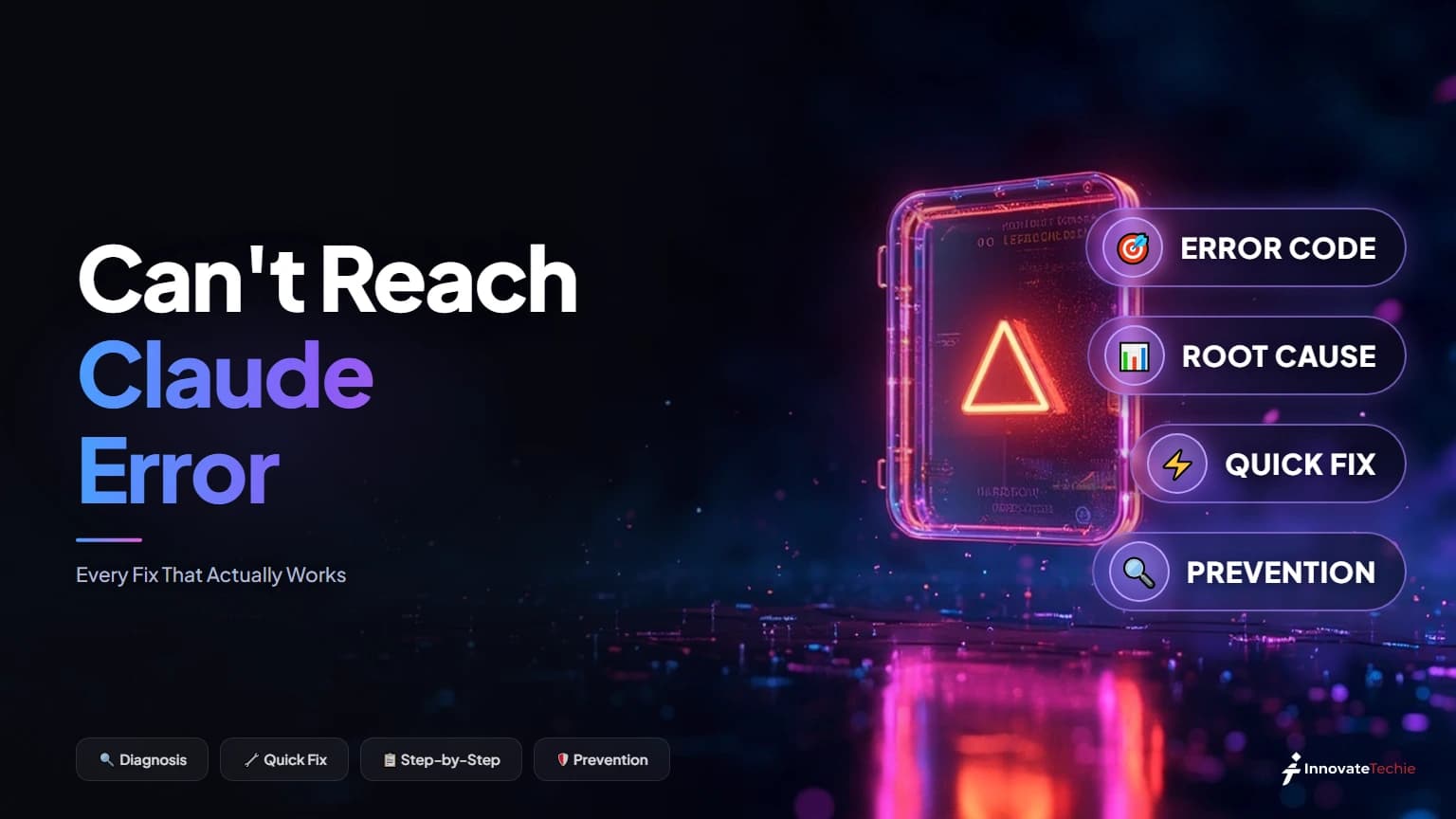 Can't Reach Claude Error: Every Fix That Actually Works