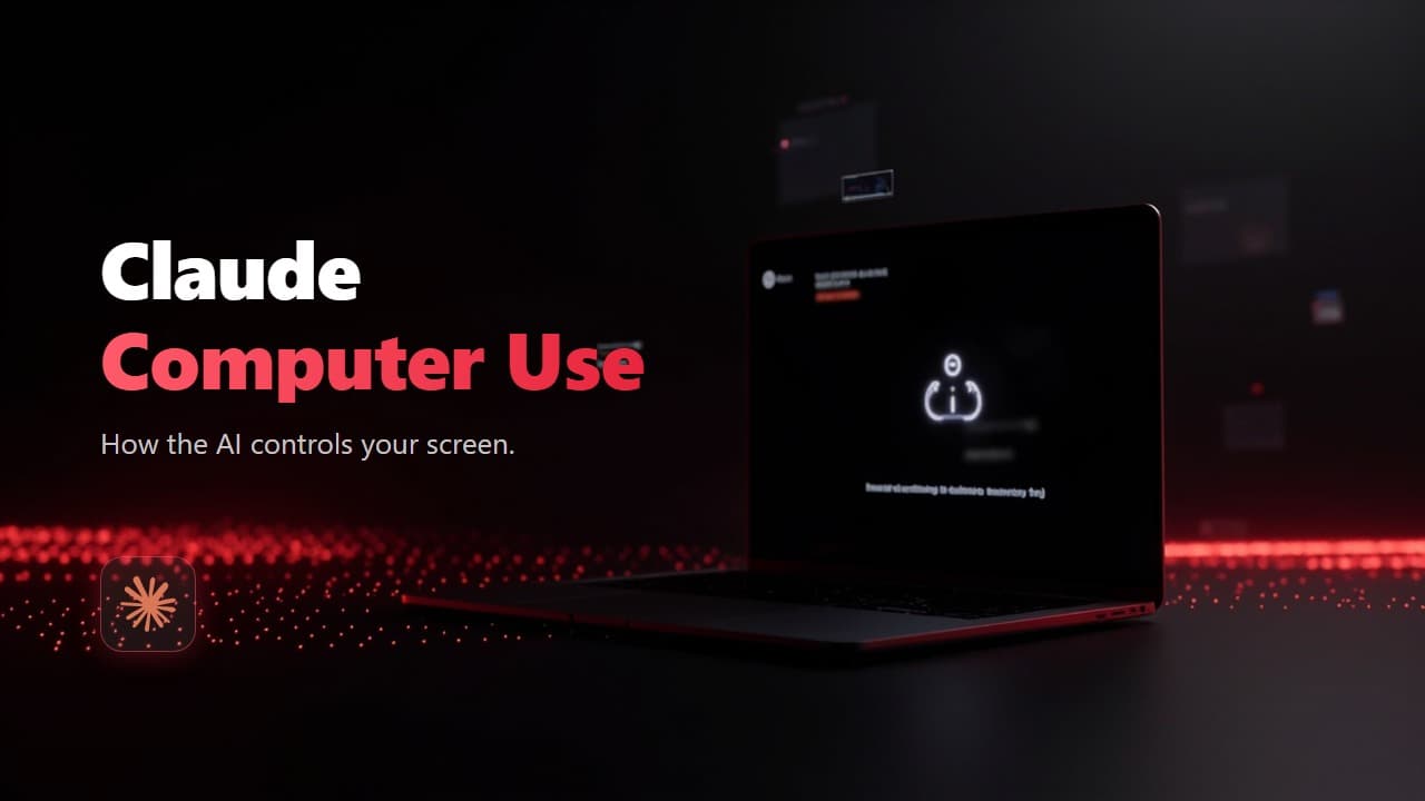 Claude computer use — Claude seeing a screen through screenshots and controlling the mouse and keyboard