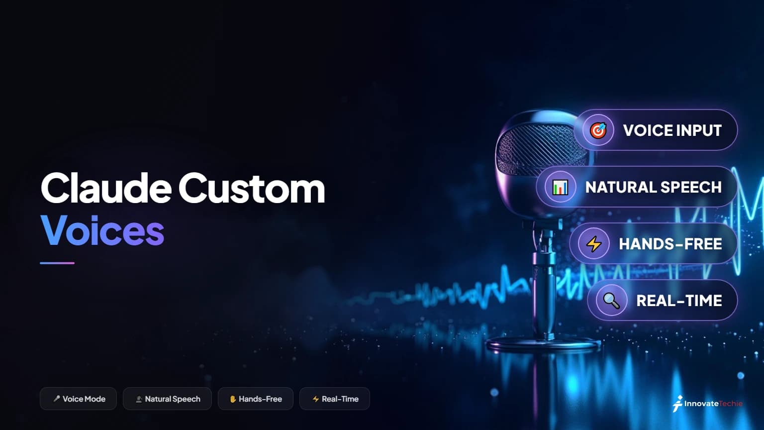 Claude custom voices selection menu in the Claude mobile app voice mode