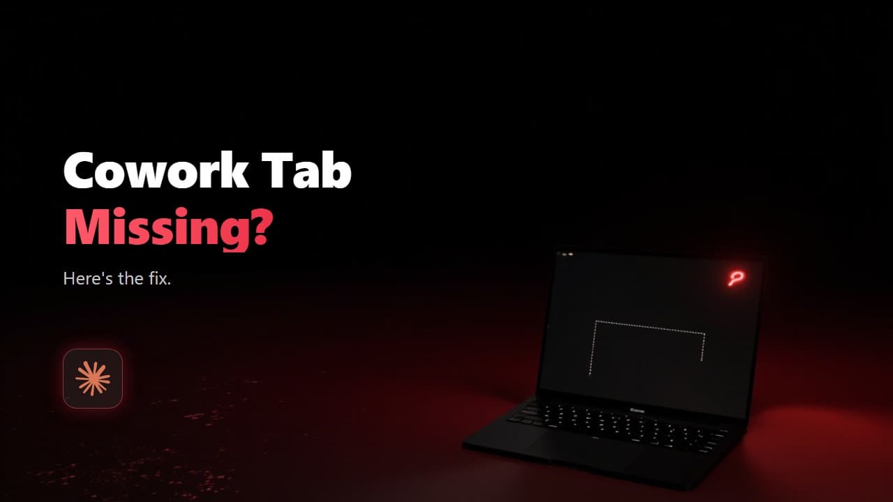 Claude Desktop Cowork Tab Missing? Here's the Fix