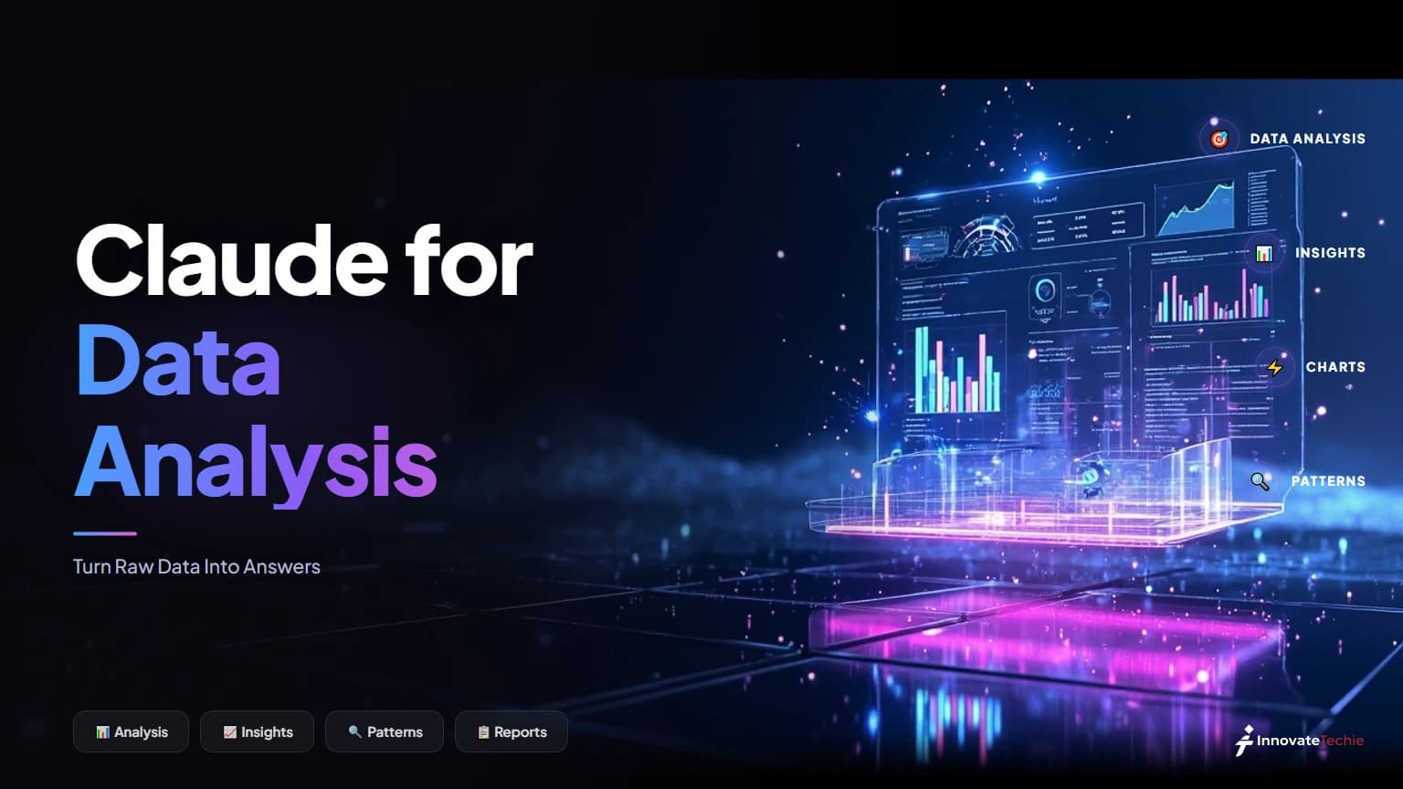 Claude for data analysis — a CSV file uploaded to Claude and turned into a summary chart by the built-in analysis tool