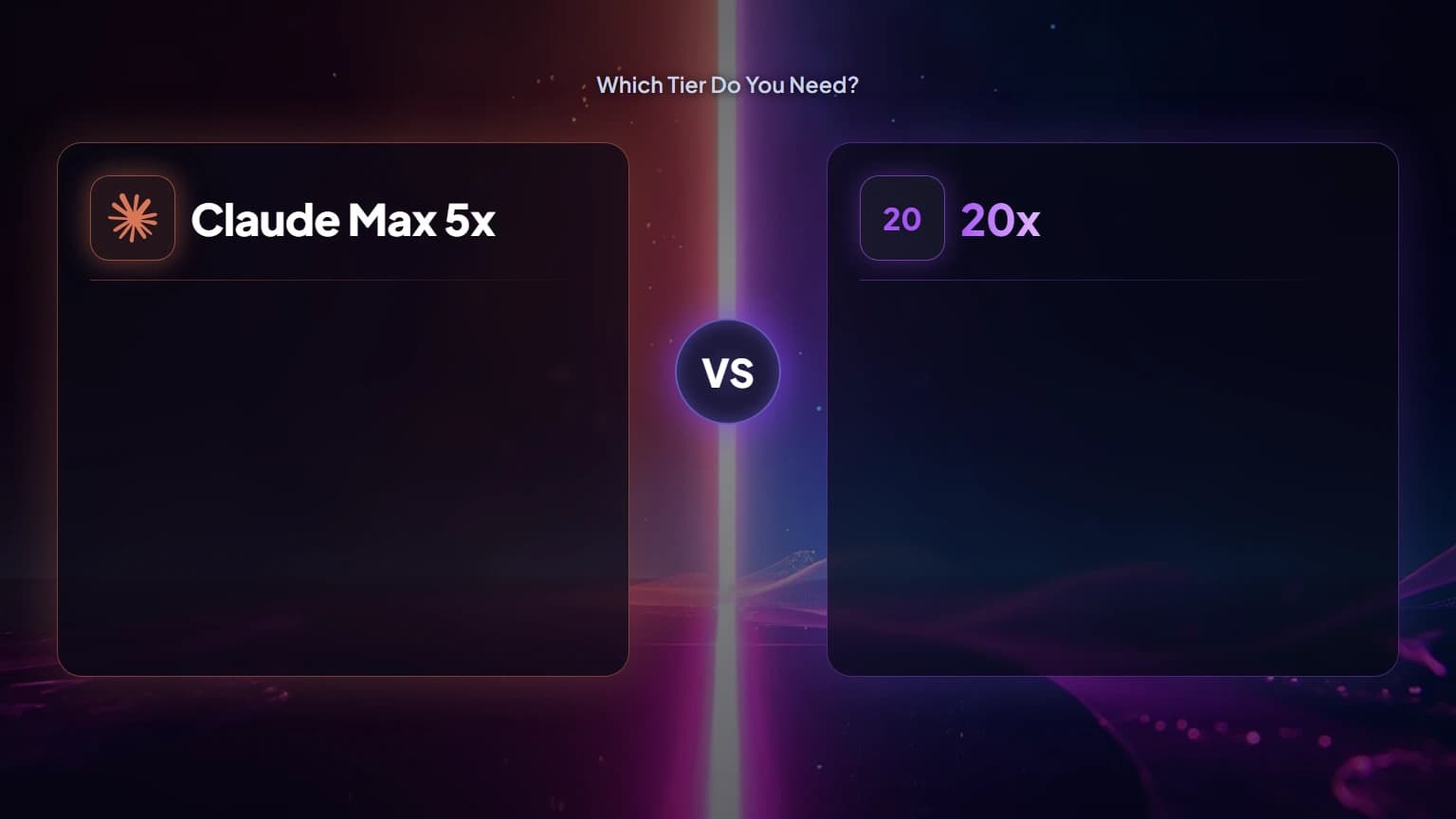 Claude Max 5x vs 20x: Which Tier Do You Actually Need?