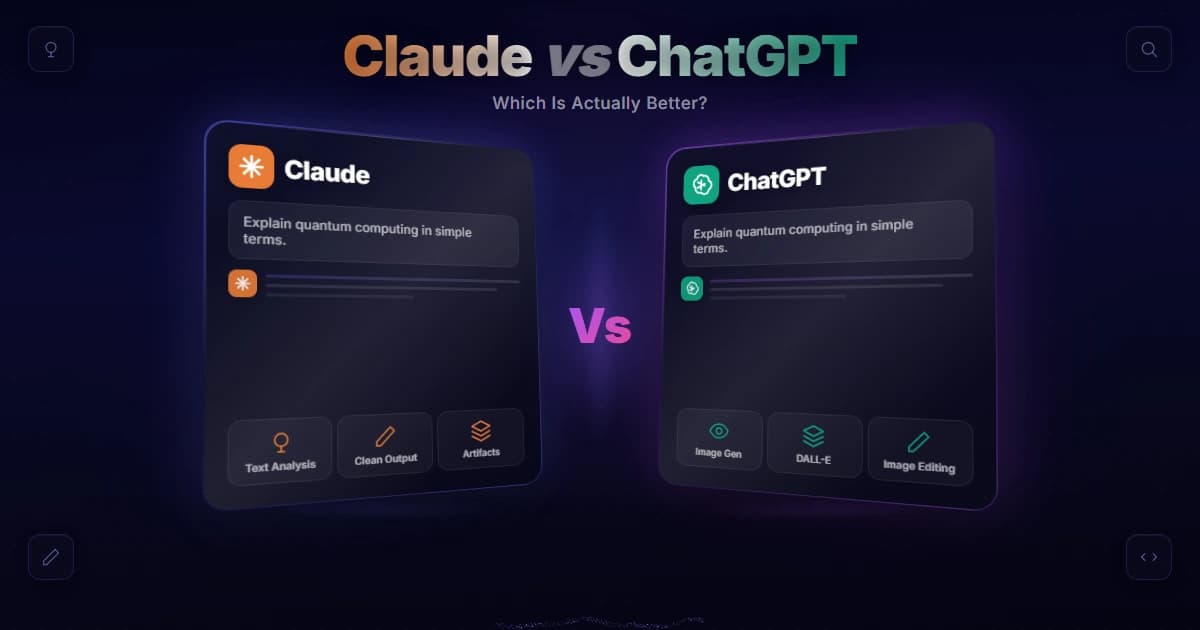 Claude vs ChatGPT for images — ChatGPT generates pictures, Claude analyzes them