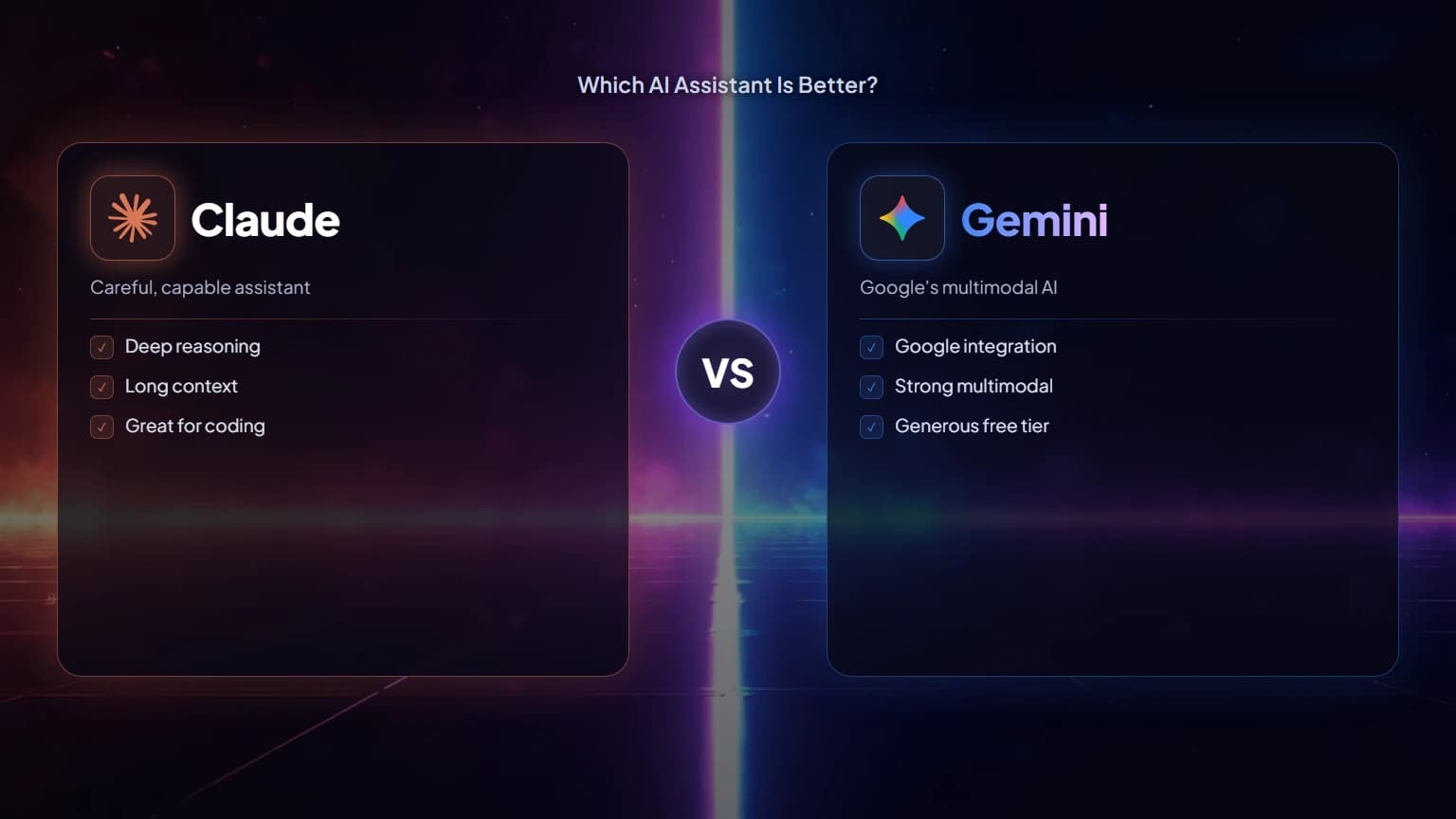 Claude vs Gemini: Which AI Assistant Is Better?