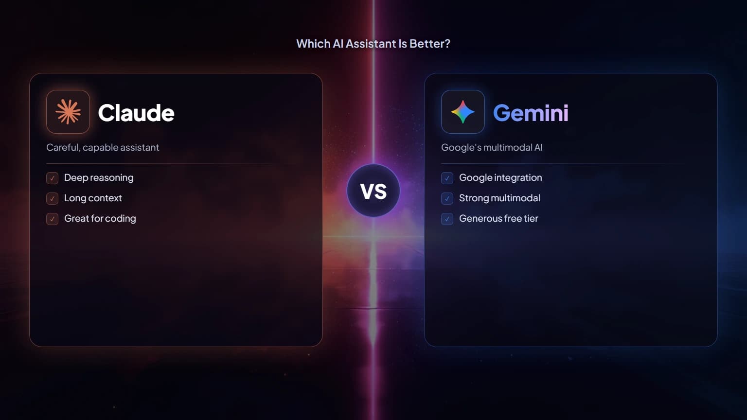 Claude vs Gemini: Which AI Assistant Is Better?