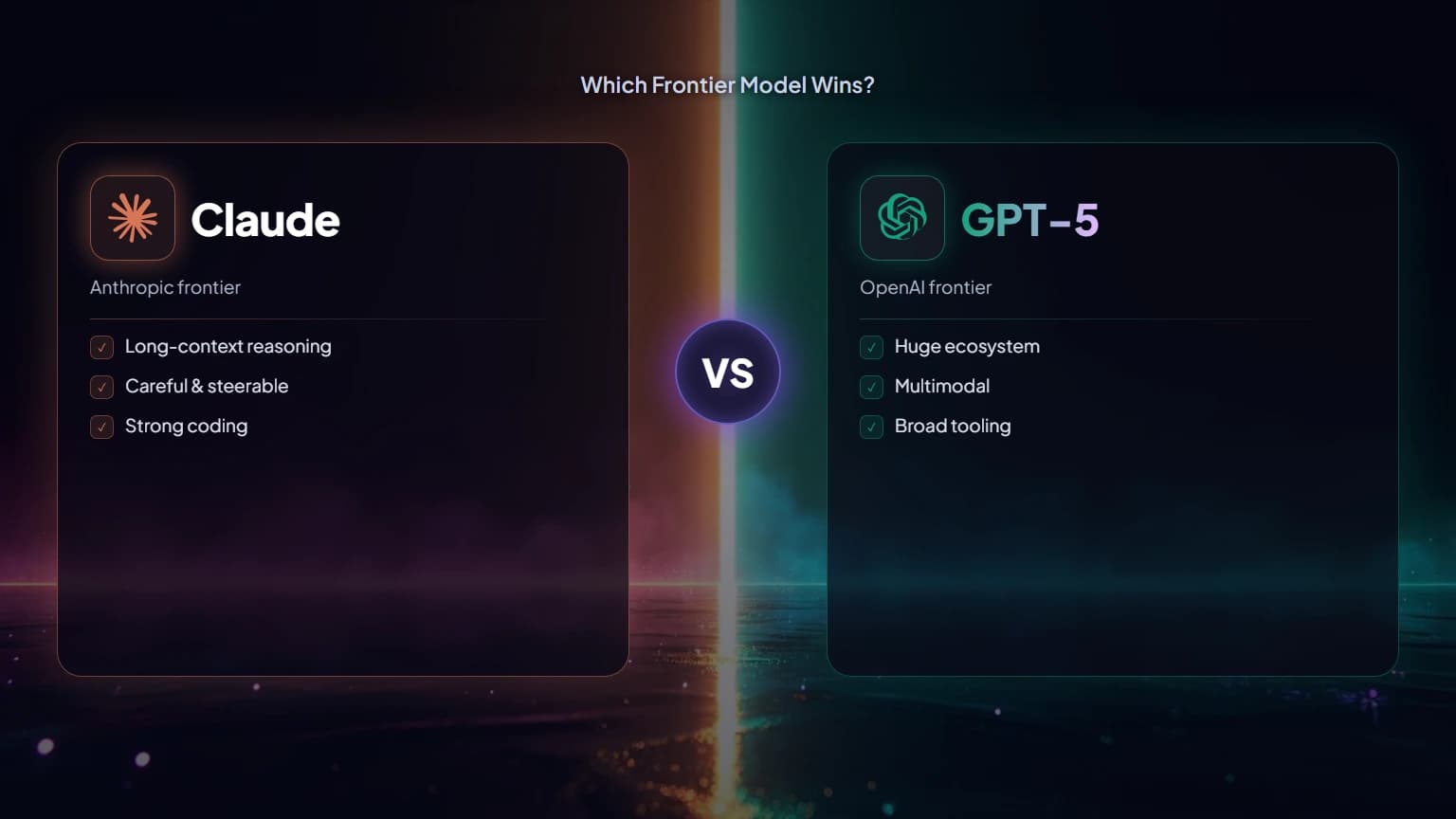 Claude vs GPT-5: Which Frontier Model Wins?