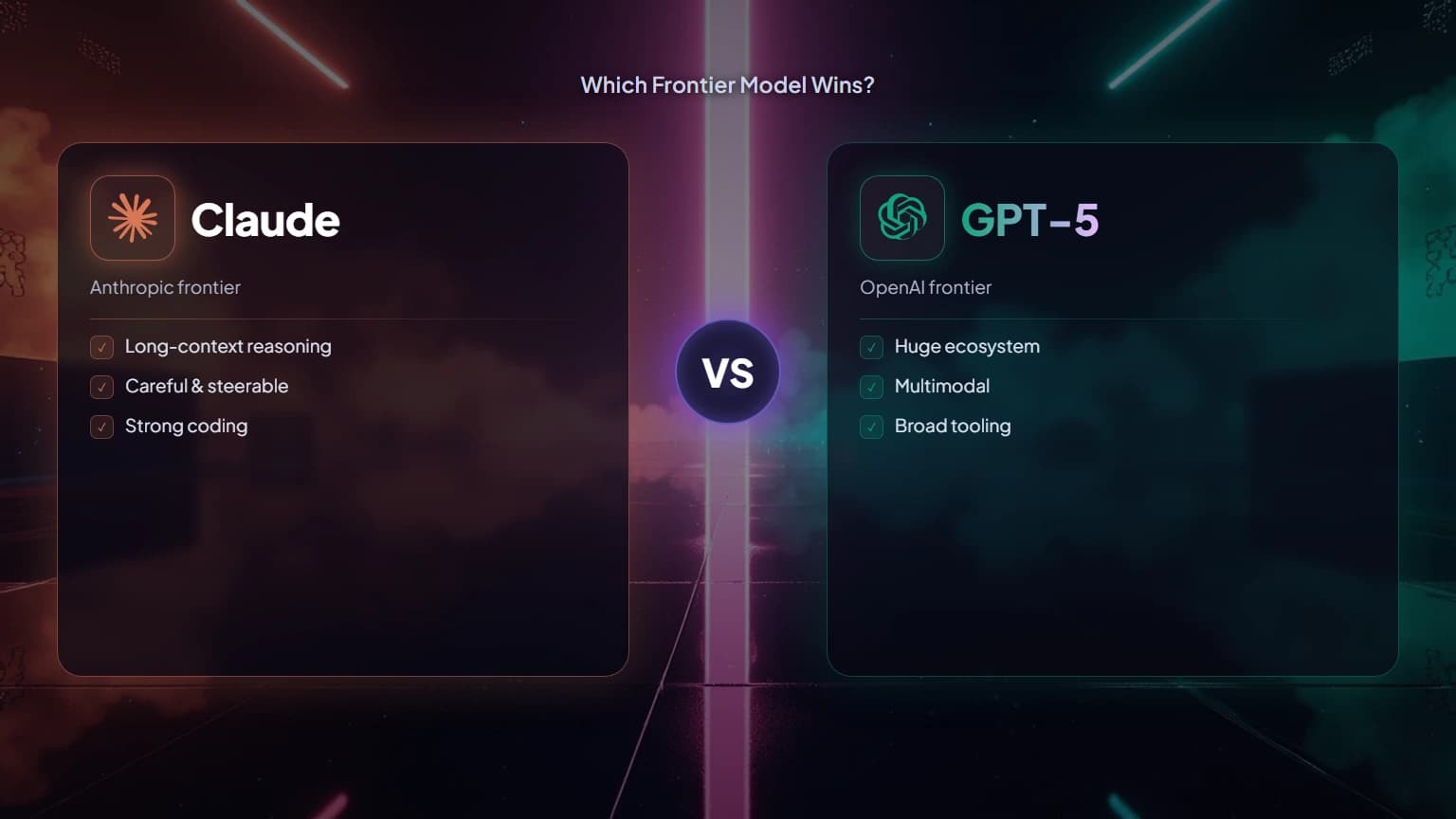 Claude vs GPT-5: Which Frontier Model Wins?