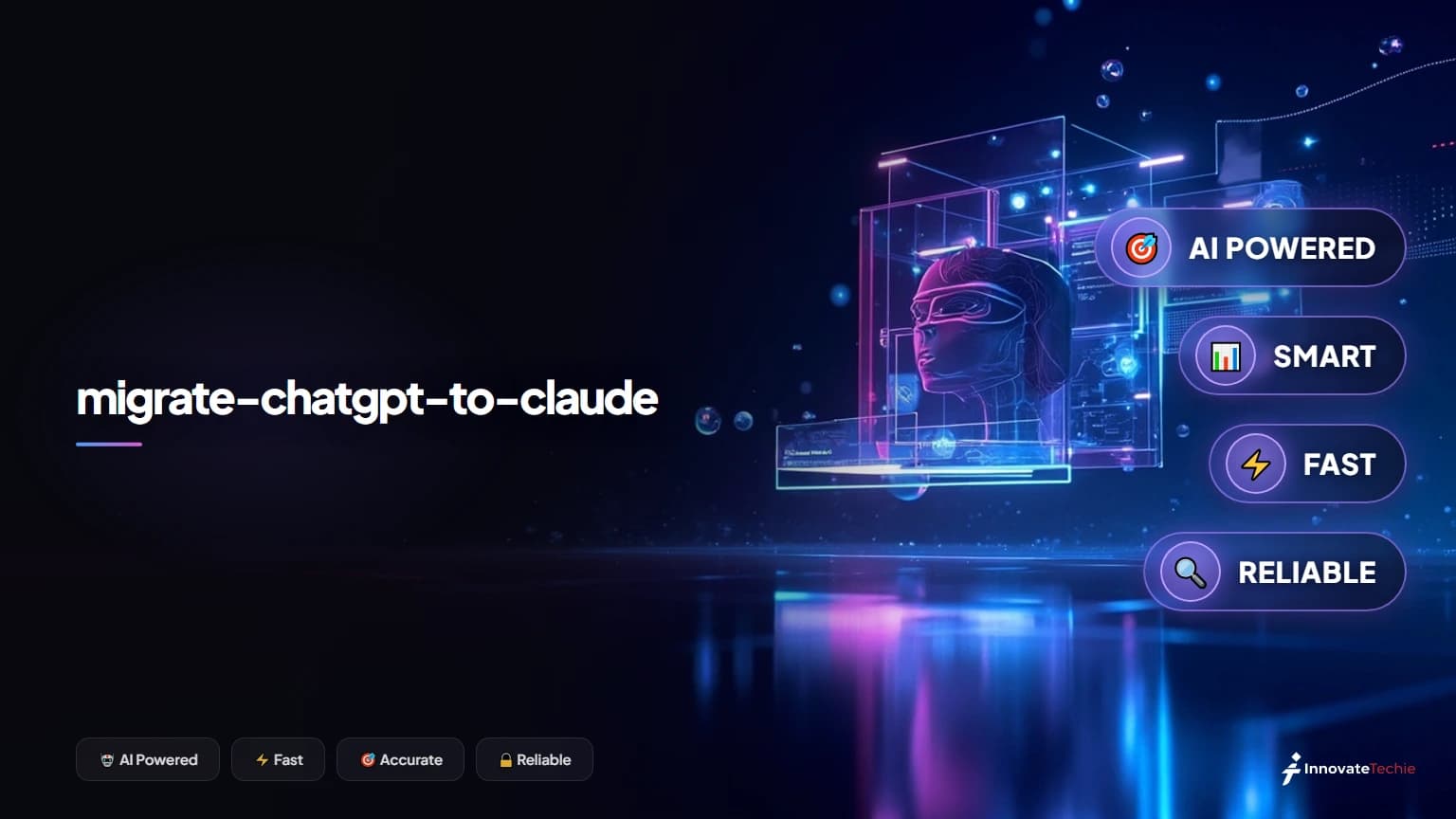 Diagram showing how to migrate from chatgpt to claude with data export and feature mapping