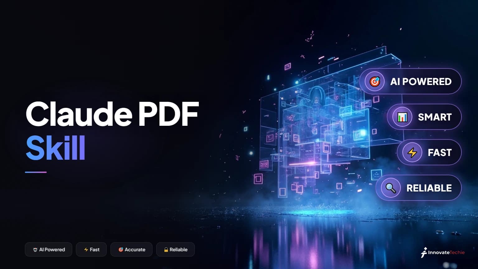 Illustration of the claude pdf skill reading and generating PDF documents