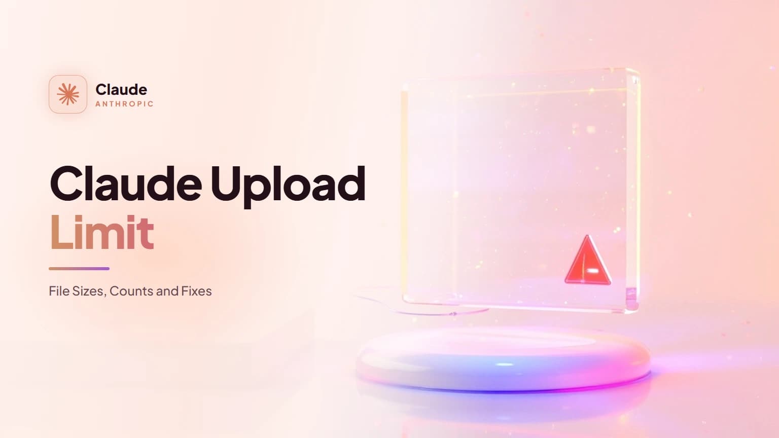 Claude Upload Limit: File Sizes, Counts and Fixes