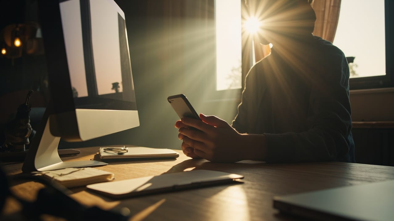 The Claude mobile app syncing conversations, attachments, and Artifacts across a phone, the web, and the desktop app